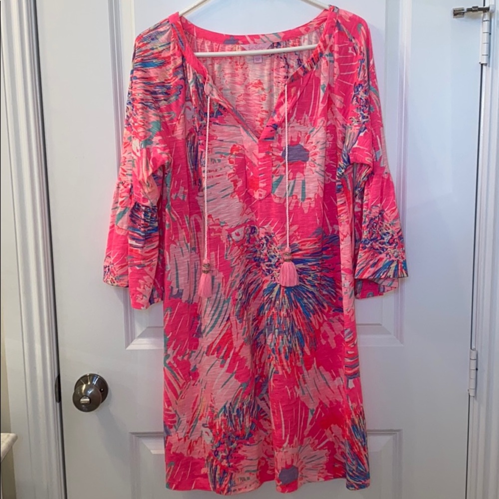 Lilly Pulitzer Del Lago 3/4 Bell Sleeve Dress